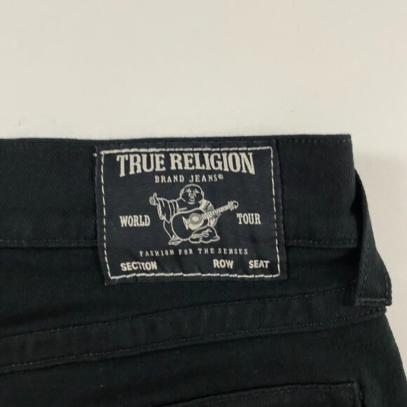 NWT True Religion Ricky Relaxed Straight Jean Shorts Men's 31 Measures 34 Black - Picture 7 of 15